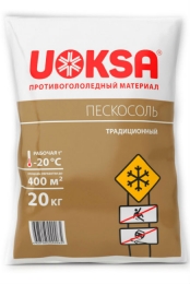 Противогололедный материал пескосоль Uoksa Противогололедный материал пескосоль Uoksa